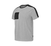 Tee-shirt de travail à manches courtes mixte CHISEL gris chine/noir TXL - - LA-C190ATT2-233-XL