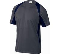 TEE-SHIRT DELTA PLUS 100% POLYESTER GRIS / BLEU -BALIGM0 48/50 (M)