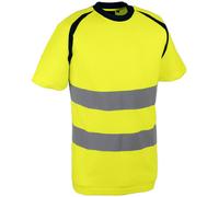 Tee-Shirt haute visibilité jaune polyester Singer SUZE - T.2XL