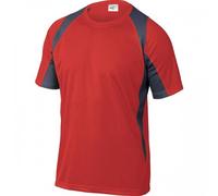 Tee-shirt manches courtes rouge / gris - taille L - Bali DELTA PLUS