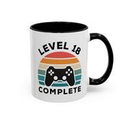 Teecustom Tasse Level 18 Complète - Mug Gamer 18 Ans Homme Femme - Cadeau Anniversaire Gaming Console 325 ml
