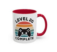 Teecustom Tasse Level 20 Complète - Mug Gamer 20 Ans Homme Femme - Cadeau Anniversaire 20 Ans Gaming Console 325 ml