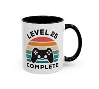 Teecustom Tasse Level 25 Complète - Mug Gamer 25 Ans Homme Femme - Cadeau Anniversaire 25 Ans Gaming Console 325 ml