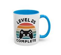 Teecustom Tasse Level 25 Complète - Mug Gamer 25 Ans Homme Femme - Cadeau Anniversaire 25 Ans Gaming Console 325 ml