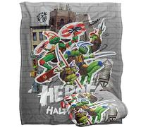Teenage Mutant Ninja Turtles: Mutant Mayhem Heroes in A Half Shell Plaid Ultra Doux au Toucher Soyeux - 152 x 127 cm