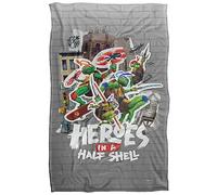 Teenage Mutant Ninja Turtles: Mutant Mayhem Heroes in A Half Shell Plaid Ultra Doux au Toucher Soyeux - 91 x 147 cm