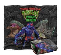 Teenage Mutant Ninja Turtles: Mutant Mayhem Mutant Baddies and Patches Plaid Ultra Doux au Toucher Soyeux - 152 x 127 cm