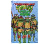 Teenage Mutant Ninja Turtles: Mutant Mayhem Turtle Teens Plaid Ultra Doux au Toucher Soyeux - 91 x 147 cm