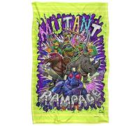 Teenage Mutant Ninja Turtles: Mutant Mayhem Turtle Vs Baddies Plaid Ultra Doux au Toucher Soyeux - 91 x 147 cm