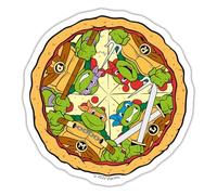 Teenage Mutant Ninja Turtles Pizza Autocollant Sticker