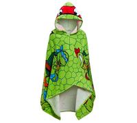 Teenage Mutant Ninja Turtles Serviette à capuche Raphael Poncho 100 % coton Serviette de plage Habillage Serviette de bain Wrap