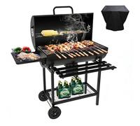 TEENO Barbecue Charbon,Barbecue Charbon de Bois Grille(Avec Cloth Cover)
