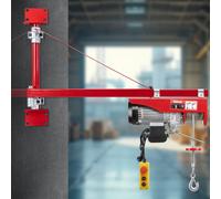 TEENO bras support palan électr. 200-600kg, treuil câble orientable 180°, atelier/garage