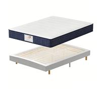 TEENO Ensemble matelas + sommier 160x200 cm, épaisseur du matelas 22 cm