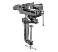 Teeno Etau d'établi 85mm avec base pivotante à 360 degrés, en acier moulé, force de serrage