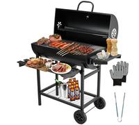TEENO Grille Barbecue,Barbecue Charbon de Bois avec Grille de Cuisson XXL