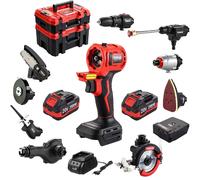 TEENO kit combiné sans fil 20V 11 en 1, 2x4.0Ah