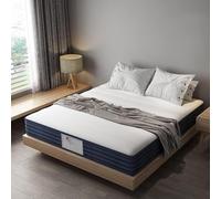 TEENO Matelas 140 x 190 Ressorts ensachés mémoire de Forme 22 cm Mousse polyuréthane, adapté aux Couples, familles, locataires et gîtes