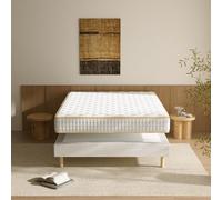TEENO-Matelas 160 x 200 en Mousse + Sommier 160 x 200 tapissier volige