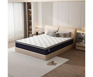 TEENO matelas à ressorts ensachés,25 cm d'épaisseur,matelas à ressorts ensachés 7 zones,medium soft 140x190 cm epaisseur 25 cm
