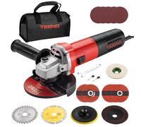 TEENO Meuleuse D'angle 1000W 2000-12000 trs/min Avec 20Accessoires, Disque 125 mm