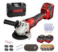 TEENO Meuleuse d'angle sans fil 21 V 1 000 W,Ø 125 mm,9100 tr/min