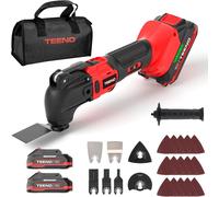 TEENO Outil Multifonction Oscillant Sans Fil 20V, Brushless Outil Multifonction Sans Fil, 6 Vitesses Variables, 8500-21000 tr/min, Chargeur