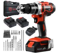 TEENO Perceuse Visseus 20V, 2 x 2.0Ah Batteries,45Nm, 69 Accessoires