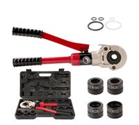 TEENO pince à sertir 10T, profil TH 16, 20, 26, 32, tube composite, tête 360°, rouge