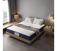 TEENO Polyurethane Foam Spring Mattress and 22 cm Memory Foam (140 x200 x 22 cm)