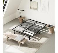 TEENO Sommier 140x200 | Cadre de Lit avec 7 Pieds | 2x8 Lattes Confortables de 150 mm | Montage Rapide | Sommier Lattes 140x200cm Stable et Résistant pour Adulte