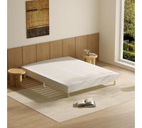 TEENO Sommier 180x200 | Sommier Tapissier à Lattes 2x14 | Cadre de Lit avec 9 Pieds | Structure Robuste | Hauteur 29 cm | Adulte Confort et Stable | Lit 2 Places