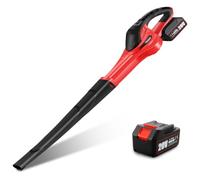 TEENO Souffleur de Feuilles sans Fil 20V, 288 km/h Haute Vitesse | 3,0Ah Batterie Incluse, Compatible Makita Batteries, Léger 2.45 kg, Poignée, Antidérapante pour Jardin, Terrasse, Allée