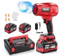 TEENO Souffleur sans Fil 21V丨Vitesse 31000 TR/Min丨Léger, Compact | Boîte à Outils Incluses丨2x6,0Ah Batteries丨Compatible Makita Batteries丨Idéal pour Terrasse, Allées et Jardin