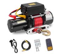 TEENO Treuil électrique 12V, câble de treuil 6000 LBS/2722 KG, câble en nylon