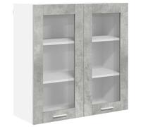Teenpull Armoire Suspendue Gris béton en Bois d'ingénierie 80 x 31 x 80 cm avec Grand Espace de Rangement pour Cuisine contemporaine, Buffet et Meuble de Rangement Pratique