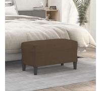 Teenpull Banc en tissu marron 70 x 35 x 41 cm, siège rembourré pour couloir, entrée, chambre à coucher, salon, siège rembourré en mousse pour chaussures et usage quotidien