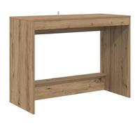 Teenpull Bureau de lit en chêne Artisan 100 x 45 x 75 cm Table de travail compacte pour bureau à domicile, chambre à coucher, poste de travail avec étagère stable et forme rectangulaire moderne
