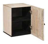 Teenpull Cabinet de Salle de Bain Blanc en Bois d'ingénierie 38 x 33 x 48 cm avec Porte Rangement Pratique Meuble Salle de Bain Contemporain pour Organisation et Gain de Place