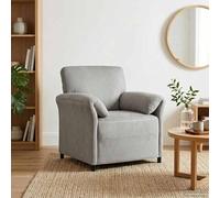 Teenpull Canapé 1 place en velours gris clair 88 x 83 x 95 cm, mobilier rembourré avec cadre en métal, canapé pour salon, chambre d'amis, chambre d'adolescent, intérieur, expérience d'assise