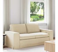 Teenpull Canapé crème, 182 x 80 x 82 cm, tissu, cadre en métal, modulaire, housse amovible, salon, chambre d'amis, chambre d'adolescent, solution d'assise confortable pour l'intérieur