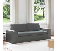 Teenpull Canapé d'angle modulaire en tissu gris foncé 222 x 80 x 82 cm, cadre en métal, canapé d'angle modulaire, largeur d'assise 180 cm, pour salon, chambre d'amis, chambre d'adolescent, intérieur