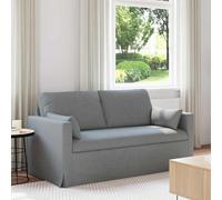 Teenpull Canapé en tissu gris clair, 158 x 78 x 80 cm, cadre en métal, modulaire, ergonomique, housse amovible, intérieur pour salon, chambre d'amis, salon