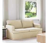 Teenpull Canapé modulaire en tissu crème 162 x 80 x 85 cm avec structure en métal, assise ergonomique, housse amovible, pour salon et chambre à coucher, construction robuste pour l'intérieur