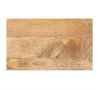Teenpull Dessus de Table en Bois Massif manguier 60x20x3,8 cm rectangulaire Plateau Bureau Robuste Finition Naturelle pour Table de Travail ou Restaurant