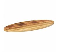 Teenpull Dessus de Table Ovale en Bois Massif de manguier 100x40x2,5 cm Plateau Robuste Naturel pour Table Bureau ou Restaurant Finition Facile à Nettoyer Design Rustique Unique