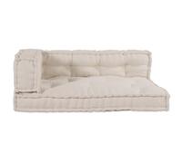 Teenpull Ensemble de coussins pour palettes en tissu polyester pour intérieur confortable et rectangulaire avec accoudoirs et dossier pour canapé, salon, meubles de jardin