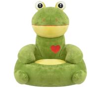 Teenpull Fauteuil pour enfant en peluche grenouille verte en polyester avec pieds antidérapants 51 x 46 x 50 cm, siège enfant confortable pour salle à manger, chambre d'enfant, salle de jeux