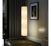 Teenpull Lampadaire avec support en acier - 170 cm - Abat-jour en papier de riz beige - 3 douilles E14 - Pour salon, chambre à coucher, bureau - Intensité variable - Moderne et peu encomb