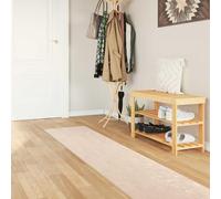 Teenpull Marsa Tapis de couloir - Crème - 50 x 300 cm - En polyester et PVC - Antidérapant - Lavable - Poils courts - Doux - Absorbe le bruit - Pour couloir, chambre à coucher, salon, cuisine